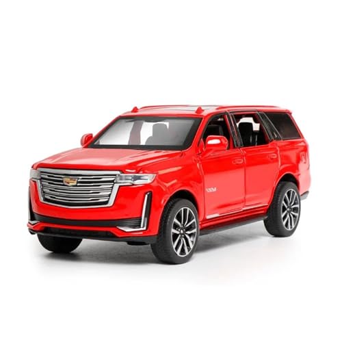 WHYMIRRJ Druckguss 1:32 for Cadillac Escalade Geländewagenmodelle Aus Legierung, Realistische Luxus-Fahrzeugmodellsammlung Aus Metall(Red) von WHYMIRRJ