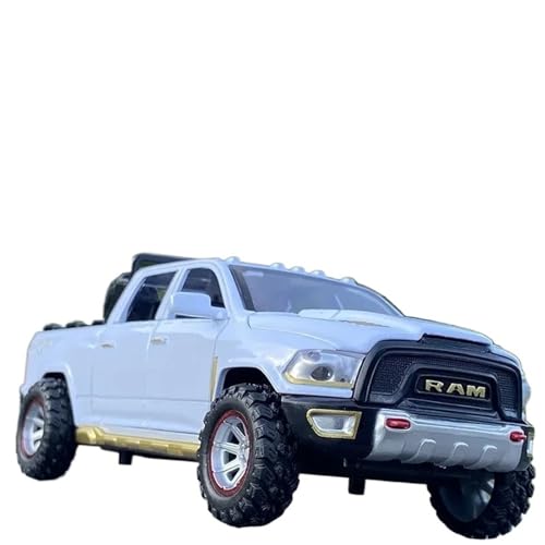 WHYMIRRJ Druckguss 1:32 for Dodge RAM TXR Pickup Scale Legierung Automodelle Realistische Luxus Volltür Metall Fahrzeug Modell Display(White) von WHYMIRRJ