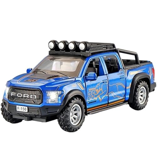 WHYMIRRJ Druckguss 1:32 for Ford F150 Legierung Automodelle Exquisite Maßstab Fahrzeugmodell Display Dekor Sammlung Souvenirs(Blue) von WHYMIRRJ