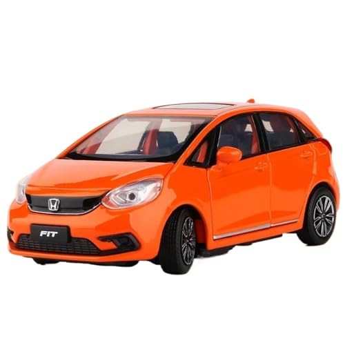WHYMIRRJ Druckguss 1:32 for Honda Fit GK5 Legierung Automodelle Maßstab Luxus Metall Fahrzeugmodell Display Ornamente Sammlung Souvenirs(Orange) von WHYMIRRJ
