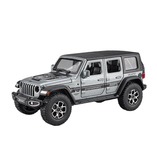 WHYMIRRJ Druckguss 1:32 for Jeeps Wrangler SUV Maßstab Legierung Automodelle Simulation Vorgefertigte Metall Fahrzeug Modell Display Sammlung(Silver) von WHYMIRRJ
