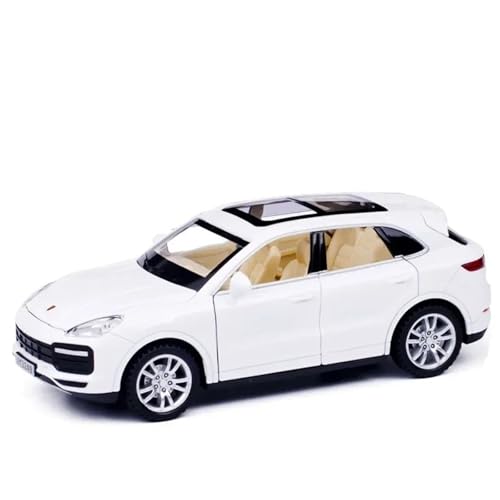 WHYMIRRJ Druckguss 1:32 for Porsche Cayenne Maßstab Legierung Automodelle Realistische Luxus Volltür Metall Fahrzeug Modell Display(White) von WHYMIRRJ