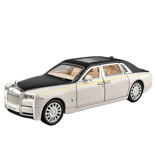 WHYMIRRJ Druckguss 1:32 for Rolls Royce Phantom Scale Alloy Automodelle Realistische Luxus-Volltür-Metall-Fahrzeugmodellanzeige(White) von WHYMIRRJ