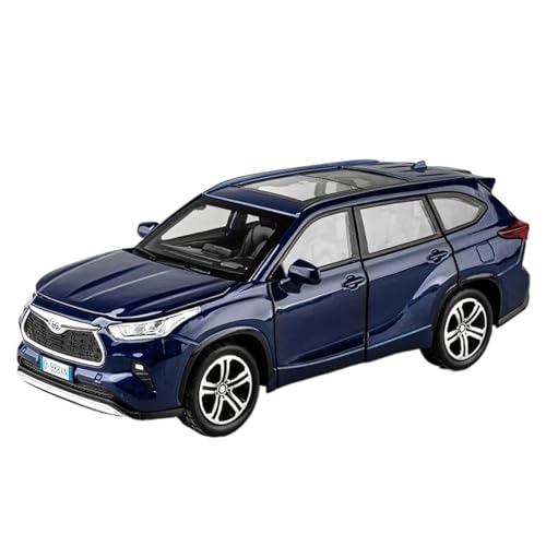 WHYMIRRJ Druckguss 1:32 for Toyota Highlander SUV Maßstab Legierung Automodelle Simulation Vorgefertigte Metall Fahrzeug Modell Display(Blue) von WHYMIRRJ