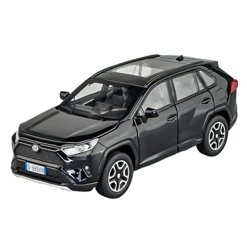 WHYMIRRJ Druckguss 1:32 for Toyota RAV4 Off Road SUV Maßstab Legierung Automodelle Simulation Vorgefertigte Fahrzeugmodell Sammlung Souvenirs(Black) von WHYMIRRJ