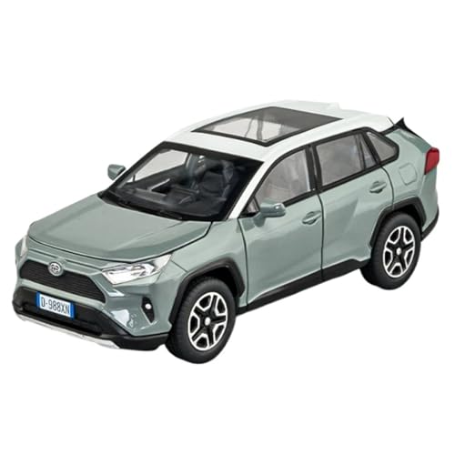 WHYMIRRJ Druckguss 1:32 for Toyota RAV4 SUV Legierung Automodelle Exquisite Maßstab Fahrzeug Modell Display Dekor Sammlung Souvenirs(Green) von WHYMIRRJ