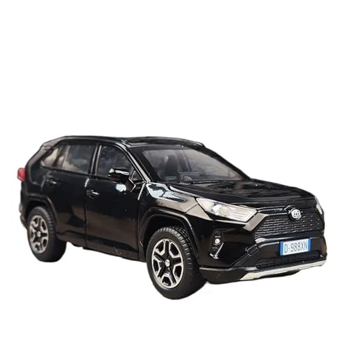WHYMIRRJ Druckguss 1:32 for Toyota RAV4 SUV Maßstab Legierung Automodelle Realistische Luxus Metall Fahrzeug Modell Sammlung Souvenirs(Black) von WHYMIRRJ