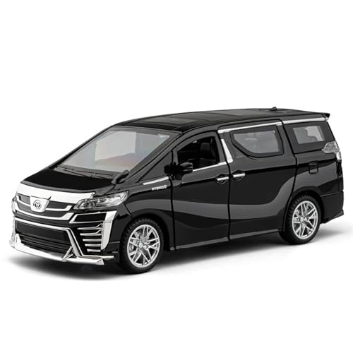 WHYMIRRJ Druckguss 1:32 for Toyota Vellfire MPV Maßstab Legierung Automodelle Simulation Vorgefertigte Metall Fahrzeug Modell Display Sammlung(Black) von WHYMIRRJ