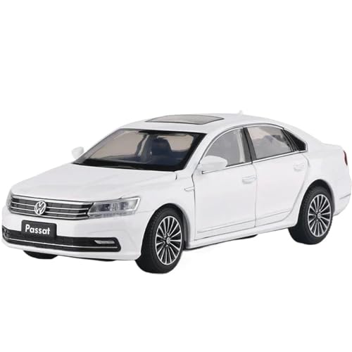 WHYMIRRJ Druckguss 1:32 for VW Passat Maßstab Legierung Automodelle Realistische Luxus Volltür Metall Fahrzeug Modell Display Sammlung(White) von WHYMIRRJ