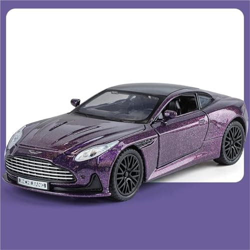 WHYMIRRJ Druckguss 1:32 für Aston Martin DB12 Legierung Sportwagen Druckguss Metall Fahrzeug Maßstab Modellbausätze Sammlerstück Ornamente (lila) von WHYMIRRJ