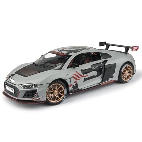 WHYMIRRJ 1:32 Für Audi R8 Maßstab Druckguss-Legierung Automodelle Zu Öffnende Türen Fahrzeug Display Sammlung Ornamente Souvenirs(Gray) von WHYMIRRJ