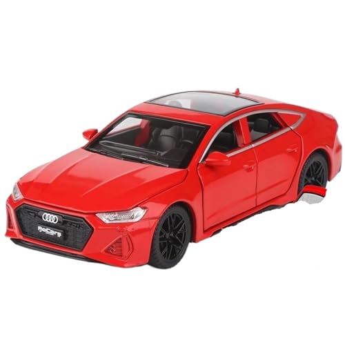 WHYMIRRJ Druckguss 1:32 für Audi RS7 Coupé, Maßstab Druckguss, Legierung, Auto-Modelle, zu öffnende Türen, Fahrzeugmodell, Souvenirs, Sammlung, Geschenk (rot) von WHYMIRRJ