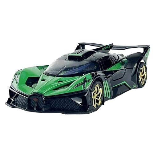 WHYMIRRJ Druckguss 1:32 für Bugatti Bolide Legierung Sportwagen Modellmaßstab Luxusfahrzeug Modellbausätze Display Sammlung Souvenirs Geschenk (grün) von WHYMIRRJ