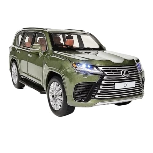 WHYMIRRJ Druckguss 1:32 für Lexus LX600 SUV, Legierung, Auto-Modelle, Maßstab, modisch, Metall, Fahrzeugmodell, Display, Sammlung, Souvenirs, Geschenk (grün) von WHYMIRRJ