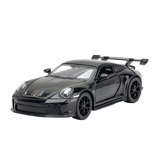 WHYMIRRJ Druckguss 1:32 für Parsche 911 GT3 Maßstab Legierung Druckguss Auto Modell mit Sound und Licht Sammlerstück Metall Souvenirs (schwarz) von WHYMIRRJ
