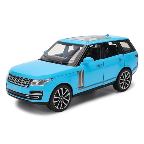WHYMIRRJ Druckguss 1:32 für Range Rover-Modellen, Legierung, offene Türen, realistische Automodelle, dekorative Souvenirs, vorgefertigte Fahrzeuge, Modell (blau) von WHYMIRRJ