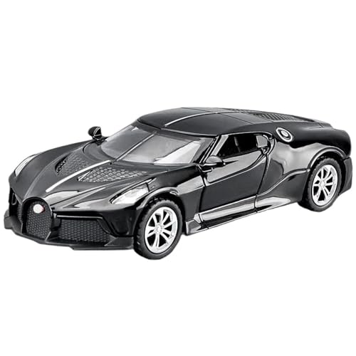 WHYMIRRJ Druckguss 1:36 für Bugati Druckguss Legierung Auto Modell Maßstab Modellbausätze Sammlerstück Metall Souvenirs Fahrzeug Dekorationen (Schwarz) von WHYMIRRJ