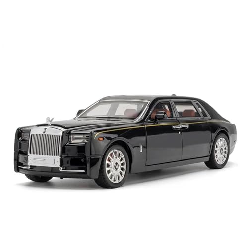 WHYMIRRJ Maßstab 1:18 für Rolls-Royce Phantom Alloy Auto Modelle Sammlerstück Metall Fahrzeug Ornamente Dekorative Souvenirs Vorgefertigte Fahrzeuge Modell (Schwarz) von WHYMIRRJ