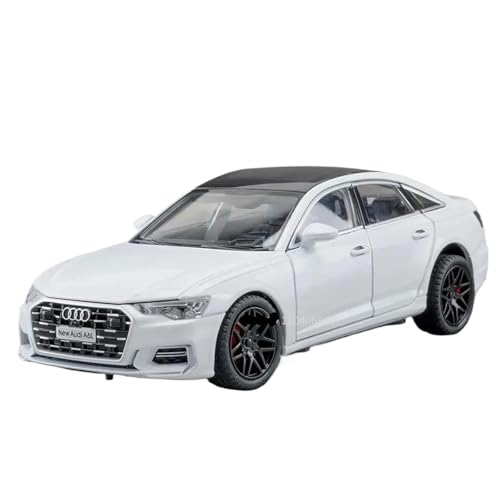 WHYMIRRJ Maßstab 1:24 für Audi A6L RS7 Maßstab Legierung Auto Modelle Druckguss Fahrzeug Modell Display Simulation Sammlung Ornamente Vorgefertigte Fahrzeuge Modell (A6L Weiß) von WHYMIRRJ