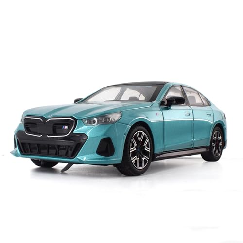 WHYMIRRJ Maßstab 1:24 für BMW I5M60 Druckguss-Auto-Modelle, Maßstab, Fahrzeugmodell, Display, Simulationssammlung, Ornamente, vorgefertigte Fahrzeuge, Modell (grün) von WHYMIRRJ