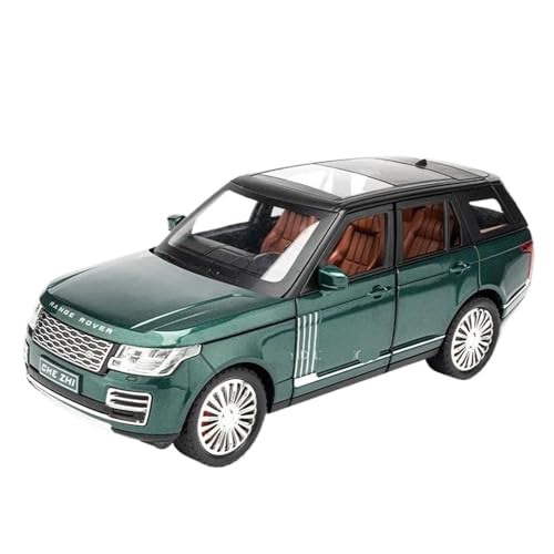 WHYMIRRJ Maßstab 1:24 für Land Range Rover, Legierung, Auto-Modelle, Sammlerstück, Metall, Fahrzeug-Ornamente, dekorative Souvenirs, vorgefertigte Fahrzeuge, Modell (grün) von WHYMIRRJ