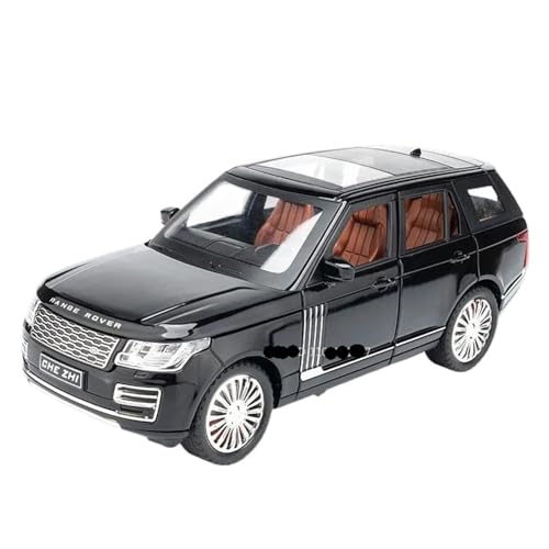 WHYMIRRJ Maßstab 1:24 für Land Range Rover Maßstab Legierung Auto Modelle Sammlerstück Metall Fahrzeug Ornamente Dekorative Souvenirs Vorgefertigte Fahrzeuge Modell (Schwarz) von WHYMIRRJ