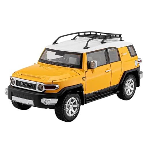 WHYMIRRJ Maßstab 1:24 für Toyota Prado LC250 Maßstab Legierung Auto Modelle Fahrzeug Modell Display Simulation Sammlung Ornamente Vorgefertigte Fahrzeuge Modell (FJ Cruiser Gelb) von WHYMIRRJ