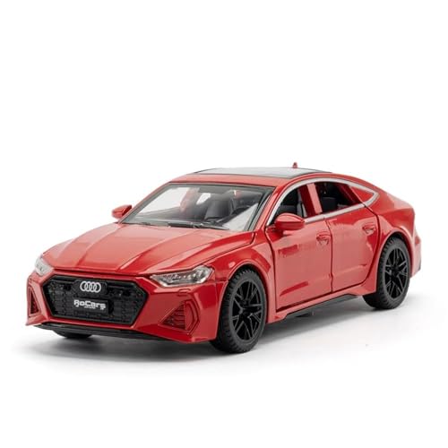WHYMIRRJ Maßstab 1:32 für Audi RS7 Sportback Maßstab Legierung Auto Modelle Fahrzeug Modell Display Simulation Sammlung Ornamente vorgefertigte Fahrzeuge Modell (rot) von WHYMIRRJ