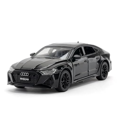 WHYMIRRJ Maßstab 1:32 für Audi RS7 Sportback Maßstab Legierung Automodelle Fahrzeugmodell Display Simulation Sammlung Ornamente vorgefertigte Fahrzeuge Modell (schwarz) von WHYMIRRJ