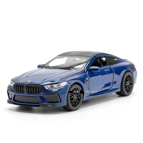 WHYMIRRJ Maßstab 1:32 für BMW M4 Sportwagen Maßstab Legierung Auto Modelle Öffnen Türen Maßstab Modellbausätze Dekorative Souvenirs Vorgefertigte Fahrzeuge Modell (M8 Blau) von WHYMIRRJ