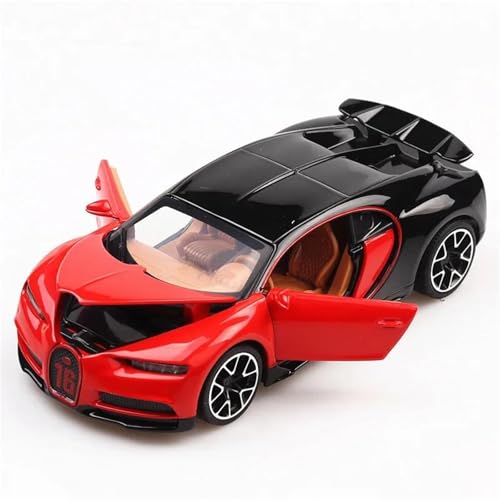 WHYMIRRJ Maßstab 1:32 für Bugatti Chiron Sportcar Maßstab Legierung Auto Modelle Fahrzeug Modell Display Simulation Sammlung Ornamente vorgefertigte Fahrzeuge Modell (rot) von WHYMIRRJ