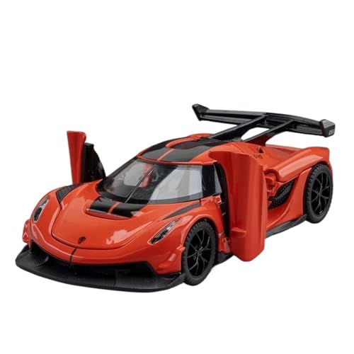 WHYMIRRJ Druckguss 1:32 Für Koenigsegg Jesko Supercar Legierung Auto Modelle Öffnende Türen Realistische Auto Modelle Dekorative Souvenirs(Red) von WHYMIRRJ