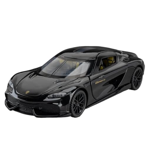 WHYMIRRJ Maßstab 1:32 für Koenigsegg KNSG Gemera Legierung Auto Modelle Maßstab Fahrzeug Modell Display Simulation Sammlung Ornamente Vorgefertigte Fahrzeuge Modell (Schwarz) von WHYMIRRJ