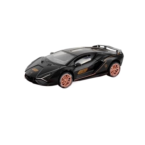 WHYMIRRJ Maßstab 1:32 für Lamborghini Sian Alloy Auto Modelle Opable Doors Metal Vehicle Simulation Collection Ornaments Pre-Built Vehicles Model (Black) von WHYMIRRJ