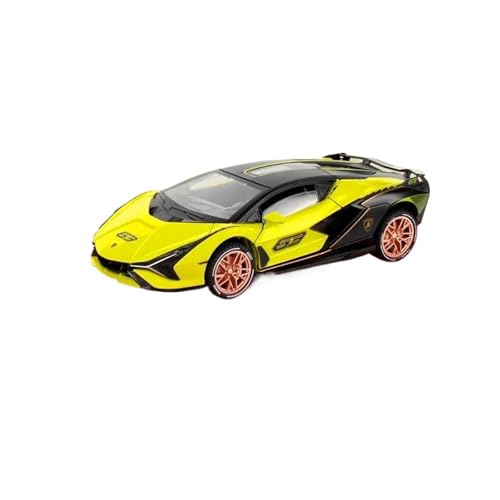 WHYMIRRJ Maßstab 1:32 für Lamborghini Sian Legierung Automodelle zu öffnende Türen, Metallfahrzeug, Simulationssammlung, Ornamente, vorgefertigte Fahrzeuge, Modell (grün) von WHYMIRRJ