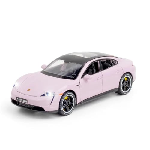 WHYMIRRJ Maßstab 1:32 für Porsche Taycan Supercar-Modelle aus Legierung, offene Türen, realistische Automodelle, dekorative Souvenirs, vorgefertigte Fahrzeuge, Modell (Rot 1) von WHYMIRRJ