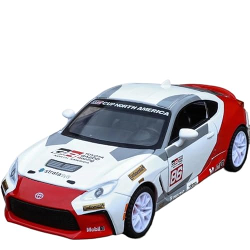 WHYMIRRJ Maßstab 1:32 für Toyota GR86 Maßstab Druckgusslegierung Automodelle Fahrzeugmodell Display Simulation Sammlung Ornamente vorgefertigte Fahrzeuge Modell (weiß) von WHYMIRRJ