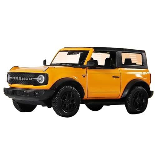 WHYMIRRJ Maßstab 1:36 für Ford Bronco für Porsche 911 Revuelto Legierung Auto-Modelle Sammlerstück Metall Fahrzeug dekorative Souvenirs vorgefertigte Fahrzeuge Modell (Bronco Gelb) von WHYMIRRJ
