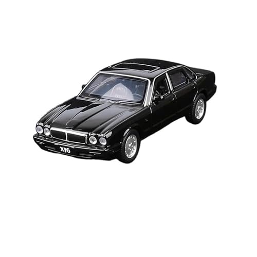 WHYMIRRJ Maßstab 1:36 für Jaguar XJ6 Maßstab Druckguss Legierung Auto Modelle Realistische Fahrzeugmodelle Sammlung Ornamente Souvenirs Vorgefertigte Fahrzeuge Modell (Schwarz) von WHYMIRRJ