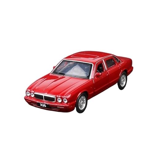 WHYMIRRJ Maßstab 1:36 für Jaguar XJ6 Maßstab Druckgusslegierung, Auto-Modelle, realistische Fahrzeugmodelle, Sammlung, Ornamente, Souvenirs, vorgefertigte Fahrzeuge, Modell (rot) von WHYMIRRJ