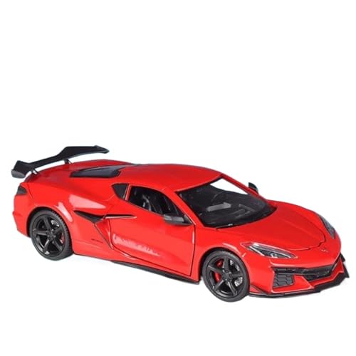 WHYMIRRJ Maßstab Auto Modelle Legierung Auto Für Chevrolet Corvette Z06 2023 Im Maßstab 1:24 Maßstabsmodell Kit Modelle Kollektion Realistische Fahrzeuge Miniatur Sammler(Red) von WHYMIRRJ