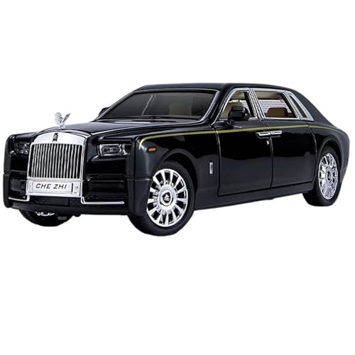 WHYMIRRJ Maßstab Auto Modelle Legierung Auto Im Maßstab 1:24 Für Rolls-Royce Phantom Fahrzeugmodelle Simulation Sammlung Von Fahrzeugschmuck Miniatur Sammler(Black) von WHYMIRRJ