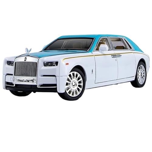 WHYMIRRJ Maßstab Auto Modelle Legierung Auto Im Maßstab 1:24 Für Rolls-Royce Phantom Fahrzeugmodelle Simulation Sammlung Von Fahrzeugschmuck Miniatur-Sammlung (White) von WHYMIRRJ