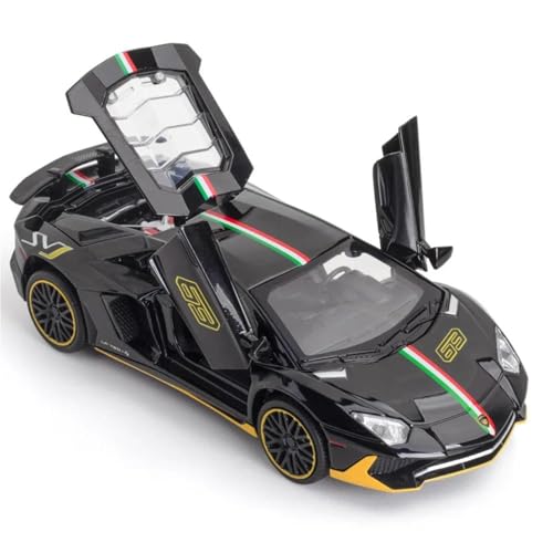 WHYMIRRJ Maßstabsgetreues Modell 1:32 für Lamborghini Aventador SVJ LP780-4 Modellbausätze aus Legierung, Modellbausätze, Sammlerstück, Metall-Fahrzeug-Ornamente, vorgefertigte Fahrzeuge, Modell (rot) WHYMIRRJ Maßstabsgetreues Modell 1:32 für Lamborghini Aventador SVJ LP780-4 Modellbausätze aus Legierung, Modellbausätze, Sammlerstück, Metall-Fahrzeug-Ornamente, vorgefertigte Fahrzeuge, Modell (rot) von WHYMIRRJ