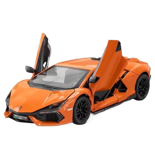 WHYMIRRJ Maßstabsmodell 1:24 für Lamborghini Revuelto Sprühen von Legierungs-Auto-Modellen, zu öffnenden Türen, Metallfahrzeug, Simulationssammlung, Ornamente, vorgefertigte Fahrzeuge, Modell 1901–390 von WHYMIRRJ