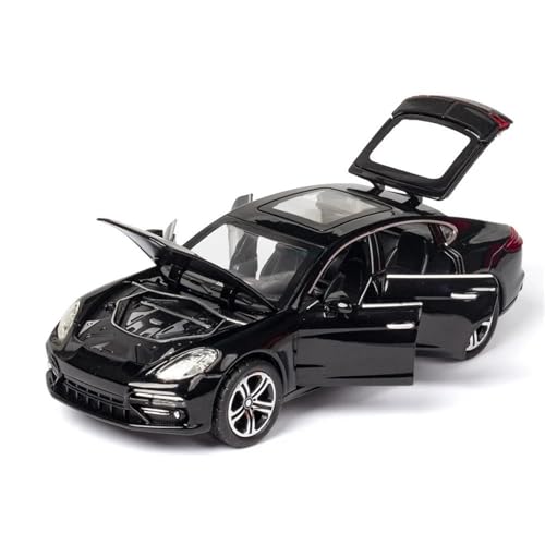 WHYMIRRJ Maßstabsmodell 1:32 für Porsche Panamera Supercar Alloy Car Models Openable Doors Scale Model Kits Decorative Souvenirs Pre-Built Vehicles Model (Black) von WHYMIRRJ