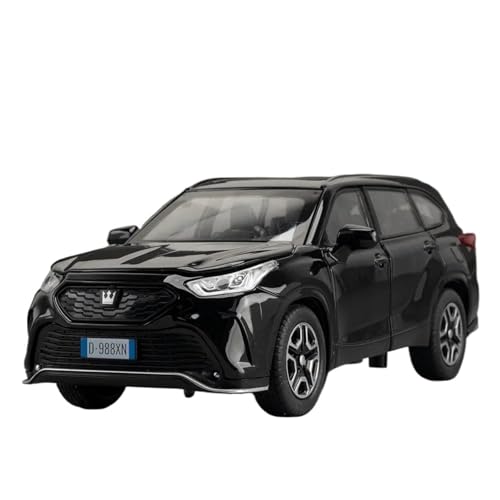 WHYMIRRJ Maßstabsmodell 1:32 für Toyota Crown Kluger Alloy Auto Modelle Opable Doors Metal Vehicle Simulation Collection Ornaments Pre-Built Vehicles Model (Black) von WHYMIRRJ