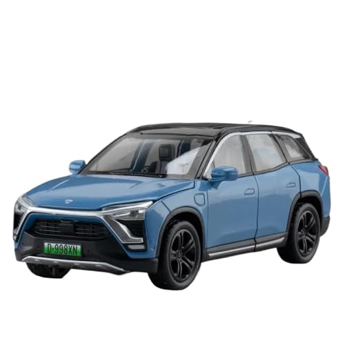 WHYMIRRJ Maßstabsmodell im Maßstab 1:32 für NIO ES8 Maßstab Legierung Auto Modelle öffnende Türen Metall Fahrzeug Simulation Sammlung Ornamente vorgefertigte Fahrzeuge Modell (blau) von WHYMIRRJ