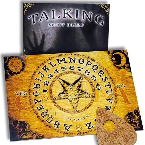 Hölzernes Ouija Board Brett. Hexenbrett mit detaillierten anweisungen auf Deutsch. Spirit Board von WICCSTAR
