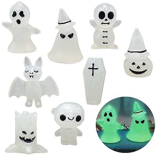 WIDEBG Halloween Figuren Leuchtende Baum Elfen Puppe Miniatur Harz Ornament Leuchtende Waldgeister Kürbis Fledermäuse Zaubere Halloween Dekoration Mini Figuren 8 Stück WIDEBG Halloween Figuren Leuchtende Baum Elfen Puppe Miniatur Harz Ornament Leuchtende Waldgeister Kürbis Fledermäuse Zaubere Halloween Dekoration Mini Figuren 8 Stück von WIDEBG